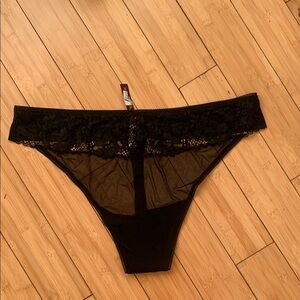 NWT Adore Me - Elegant Black Lace Women's Panties - 4X